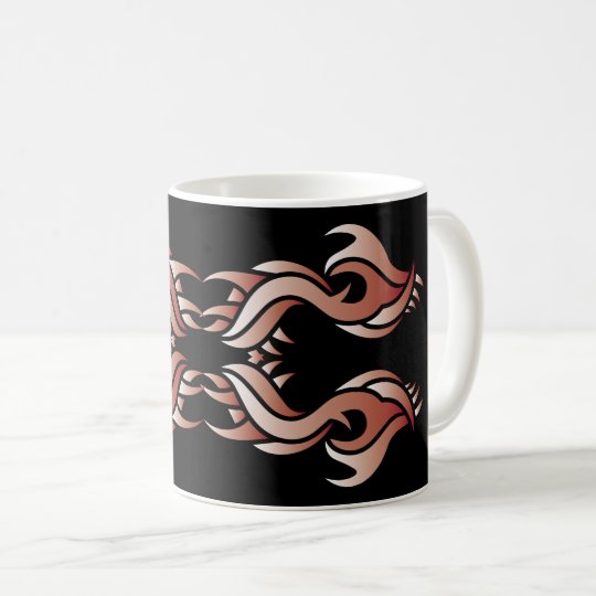 Tribal mug 8 réseau over black