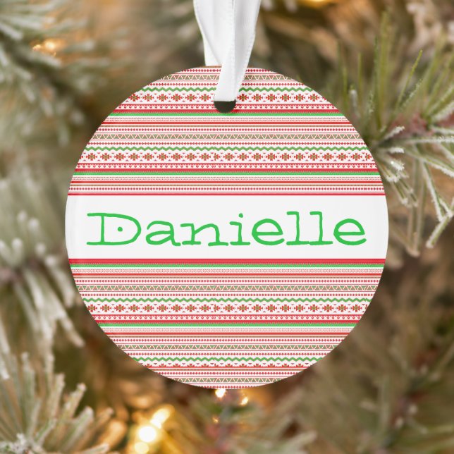 Tribal pattern personalized ornament (Arbre)