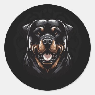 Tribal Rottweiler Sticker – Fierce & Loyal