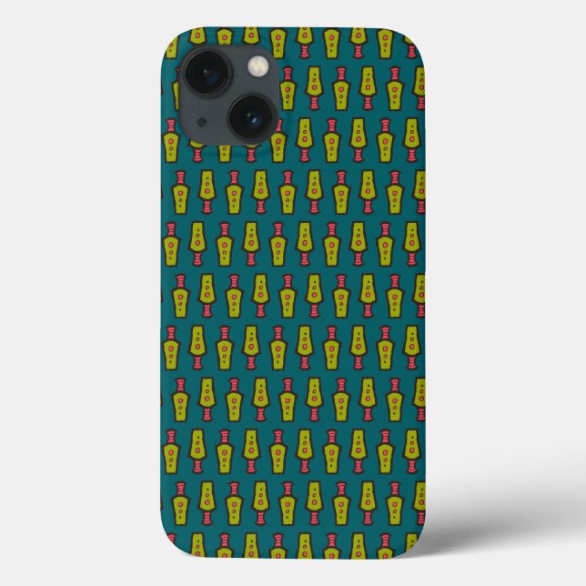 Tribal rouge-jaune-noir, Thé : Coque coque ipad-ma (Verso)
