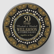 Tribal Sun Black Gold Anniversaire