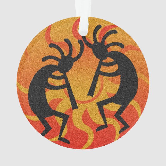 Tribal Sun Dancing Kokopelli Noël Sud-Ouest (dos)