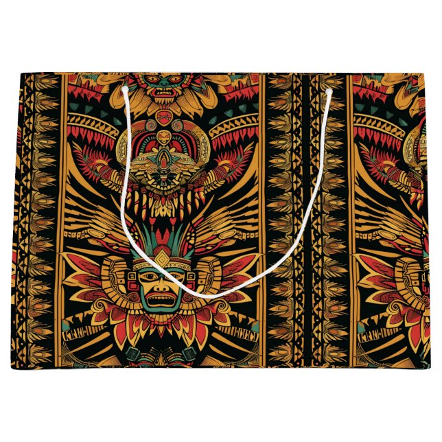 Tribal Turquoise "Aztec Dream" Sac cadeau de luxe (Devant)