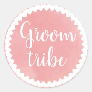 Tribe Groom Joli Sticker Classic Rond