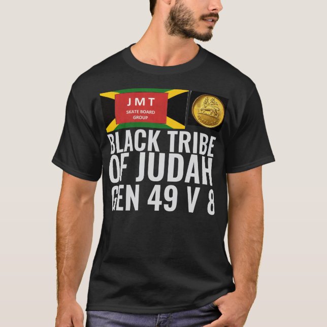 TRIBU NOIRE DE JUDAH  T-Shirt foncé de base (Devant)