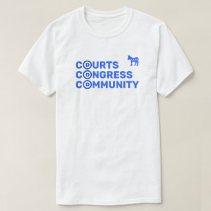 Tribunaux, Congrès, T-shirt communautaire