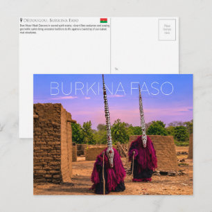 Tribus à Dédougou, Burkina Faso Carte postale de v