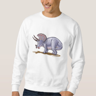 Triceratops de bande dessinée de sweatshirt