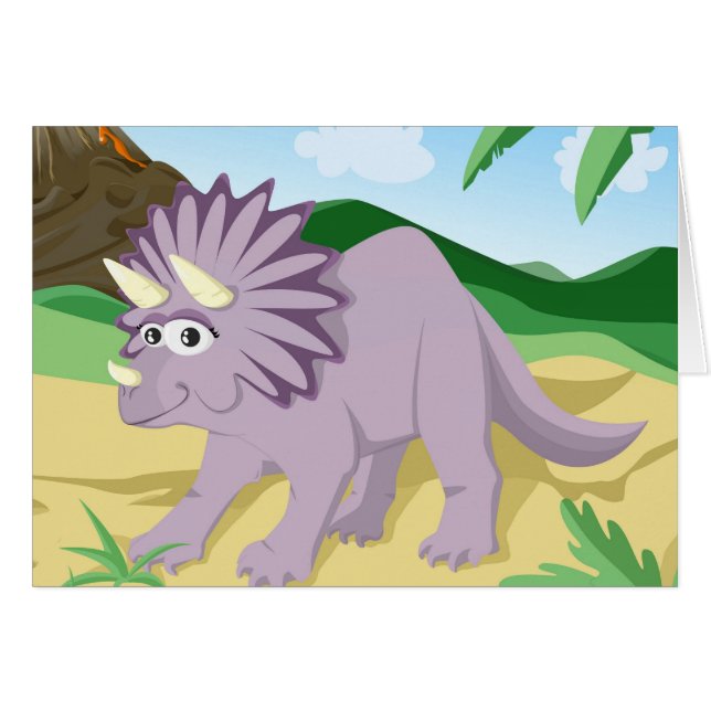 Triceratops de dinosaure (Devant horizontal)
