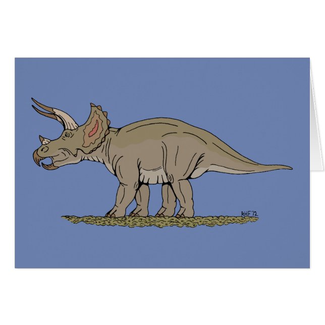 Tricératops de Dinosaure Crétacé (Devant horizontal)