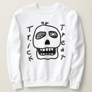 Trick crânien Abstrait ou Sweatshirt d'Halloween t