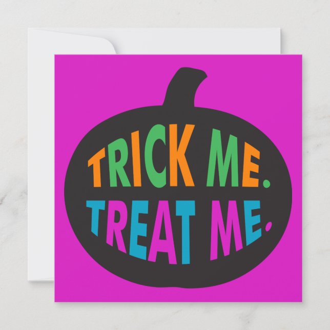 Trick Me Traite, Halloween Multi-Couleur (Devant)