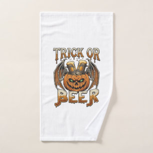 Trick Or Beer Halloween Citrouille Squelette Ailes
