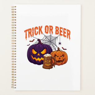 Trick Or Beer Mug Citrouilles Halloween Toile d'ar