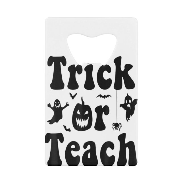 Trick Or Teach Funny Rainbow Halloween Teacher (Devant)