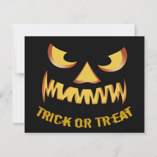 Trick or Treat avec visage de citrouille