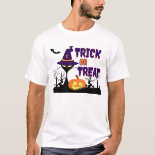 Trick or Treat - Chat d'Halloween - T-Shirt pour H