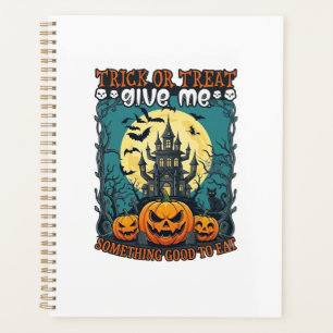 Trick Or Treat Halloween Maison Hantée Citrouilles