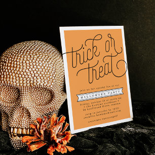 Trick or Treat Halloween Party Invitation