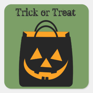 Trick or Treat Halloween stickers