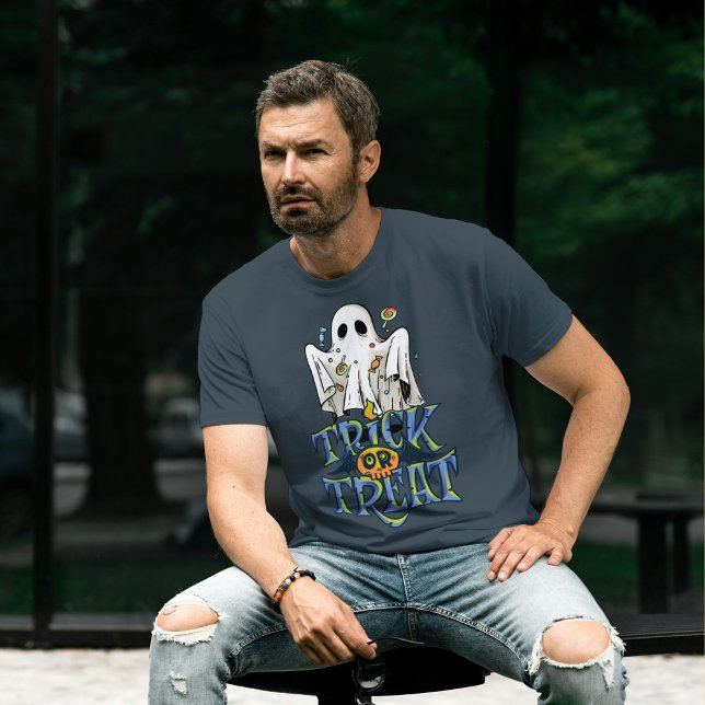 Trick or Treat Men's Halloween T-shirt Homme (Créateur téléchargé)