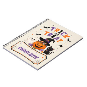 Trick or Treat Orange Cahier de Halloween Personna