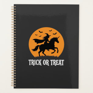 Trick or Treat Sorcière Licorne Halloween Design_1