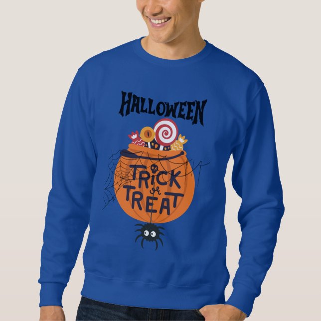 Trick Or Treat Style Sweatshirt – Halloween Vibes  (Devant)