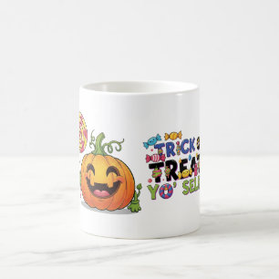 Trick or Treat Yo'Self Funny Halloween Café Mug