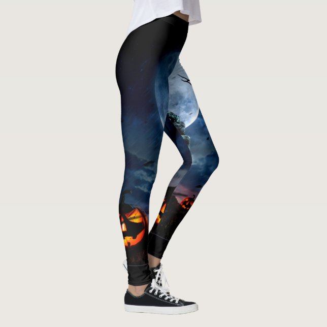 Trick Ou Traite, Fête D'Halloween, Leggings De Boo (Droite)