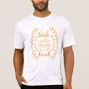 Trick ou traitement en plante cadre T-shirt