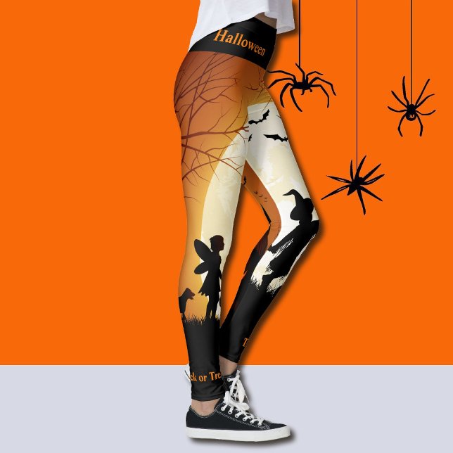 Trick ou traitement Halloween Leggings Pantalons C (Créateur téléchargé)