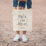 Trick ou traitement Halloween Sac fourre-tout pers<br><div class="desc">Visitez berryberrysweet.com pour des cadeaux et des papeteries personnalisés et élégants.</div>