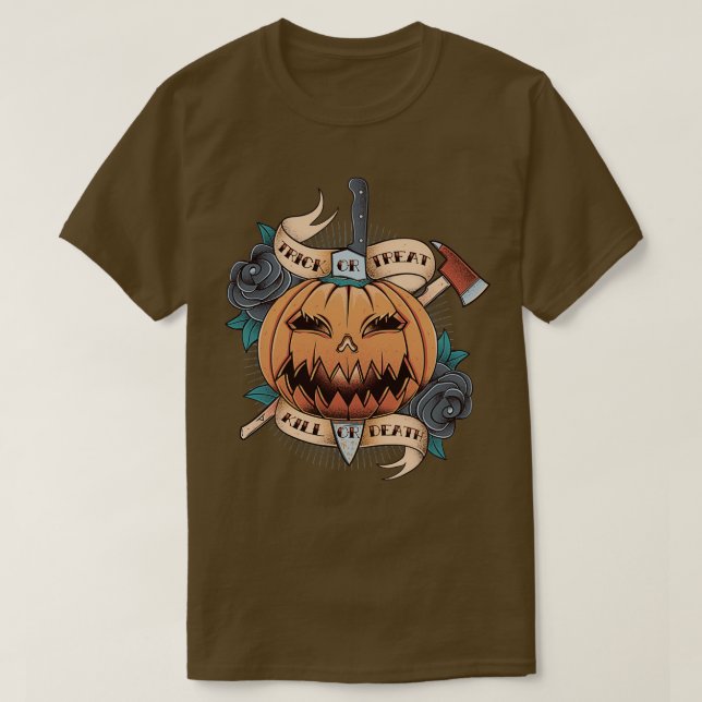 Trick ou traiter Classic TShirt (Design devant)