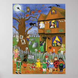 Trick ou Treat, Bite and Eat. Poster d'Halloween