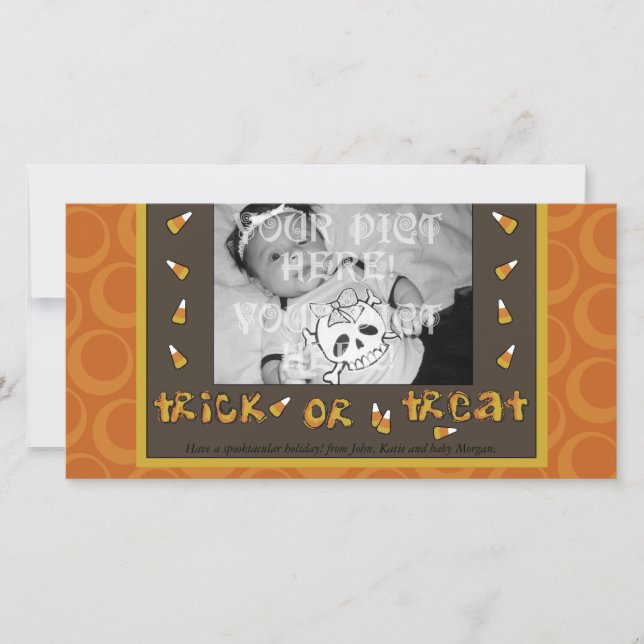 Trick ou Treat Carte photo (Devant)