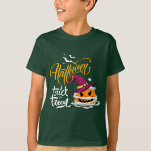 Trick Ou Treat Citrouille Halloween T-shirt