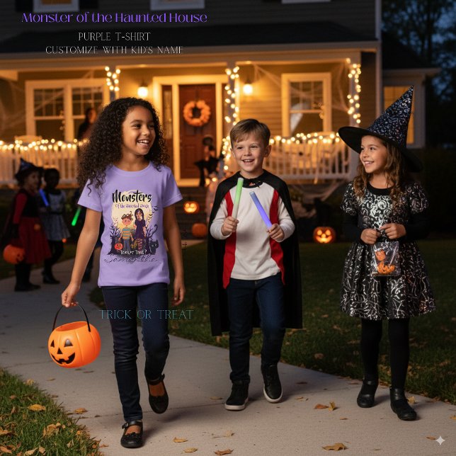 Trick ou Treat ? Monster Kids Halloween T-shirt (Trick or Treat? Monster Kids Halloween T-Shirt)