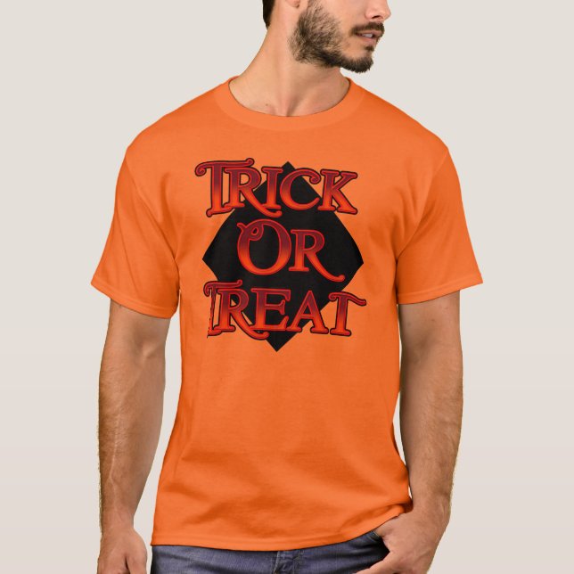Trick ou Treat Orange T-shirt (Devant)