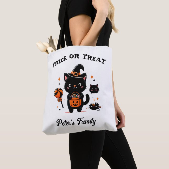 Trick Ou Treat Personnalisé Sac fourre-tout de cha (De près)