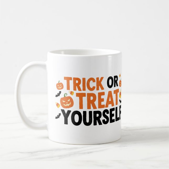 Trick ou Treat Yself - Drôle Halloween Mug (Gauche)