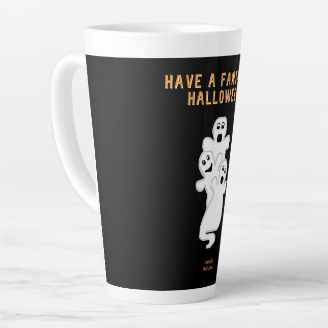 Trickster Ghosts Large Latte Mug (Angle gauche)
