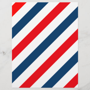 Tricolor Diagonal Stripes (bleu, blanc et rouge)