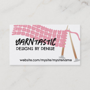 Tricot aiguilles écharpe olive brun carte de visit