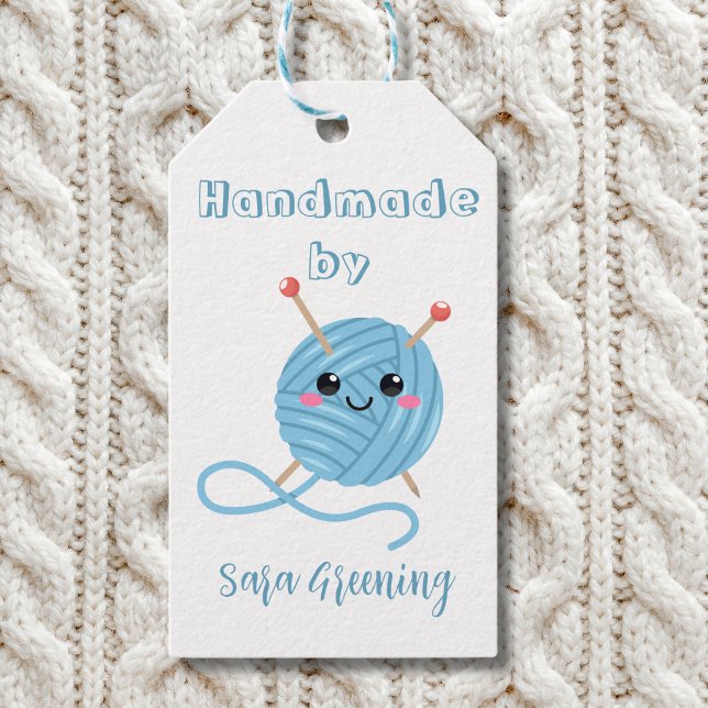 Tricot artisanal, étiquette de soins, Fabriqué par (Créateur téléchargé)