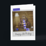 Tricot Chat Funny Carte d'anniversaire<br><div class="desc">Éclairez tout amoureux des chats anniversaire avec ce félin fantaisiste et amusant !</div>