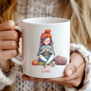 Tricot/Crocheter Mug de l'amant