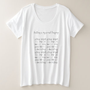 TRICOT EST MA SECONDE LANGUE Plus Taille T-shirt