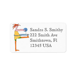 Tricot Étiquette de adresse