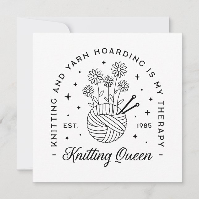 Tricot queen drôle fil hoarder (Devant)